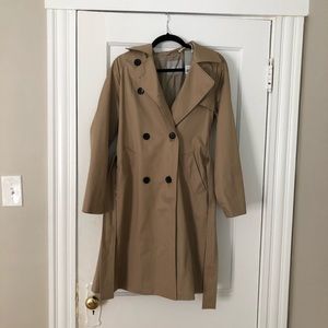 NWT Everlane The Drape Trenchcoat in Khaki